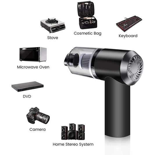 Portable Cordless Mini Vacuum Cleaner – 2-in-1 Rechargeable Handheld Dust Cleaner