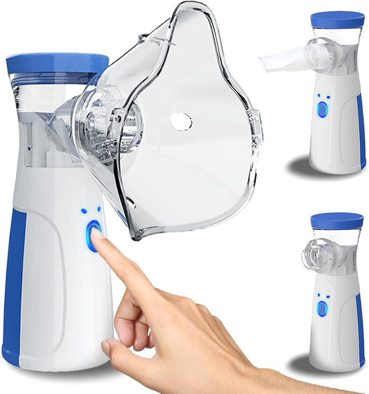 Portable Mesh Nebulizer – Silent Rechargeable Handheld Nebulizer for Kids & Adults