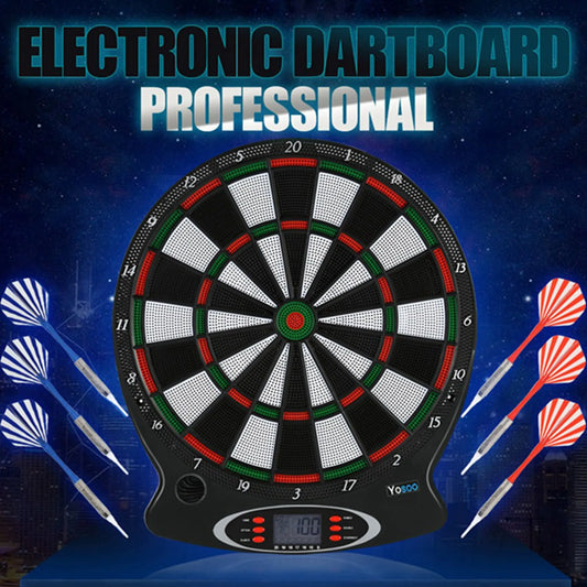 Professional Electronic Dartboard with LCD Scoring - Complete Dart Game Set with Darts