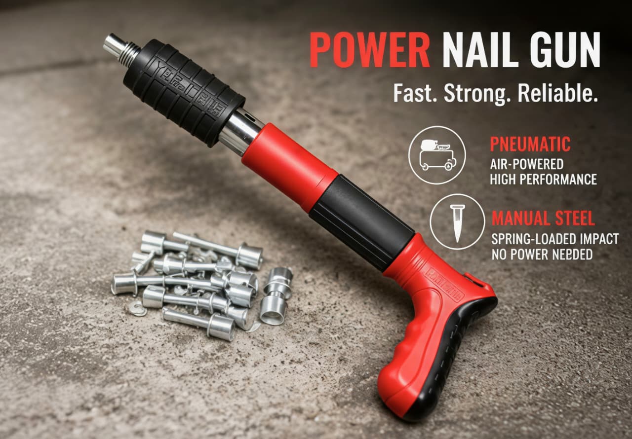 Power Nail Gun – Heavy-Duty Concrete Wall Fastening Tool
